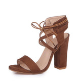 MCCKLE High Heel Gladiator Shoes
