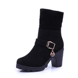 MCCKLE Autumn Women Ankle Boots
