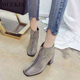 MCCKLE Ankle Boots Women