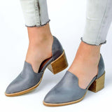 MCCKLE Low Heels Women Shoes