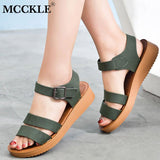 MCCKLE New Women Buckle Shoes
