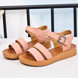 MCCKLE New Women Buckle Shoes