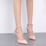 LTARTA Black Pink Sexy Shoes