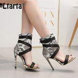 LTARTA 2019 Women Snake Pattern Shoes