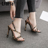 LTARTA Women's Leopard Patent Shoes