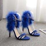 LTARTA Heel Women Sexy Blue Shoes