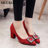 MCCKLE Women Pump Spring Shoes