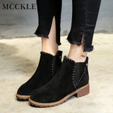 MCCKLE Ankle Boots For Woman