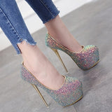 High heels stiletto shoes