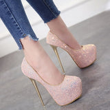 High heels stiletto shoes