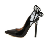 Woman butterfly stiletto shoes